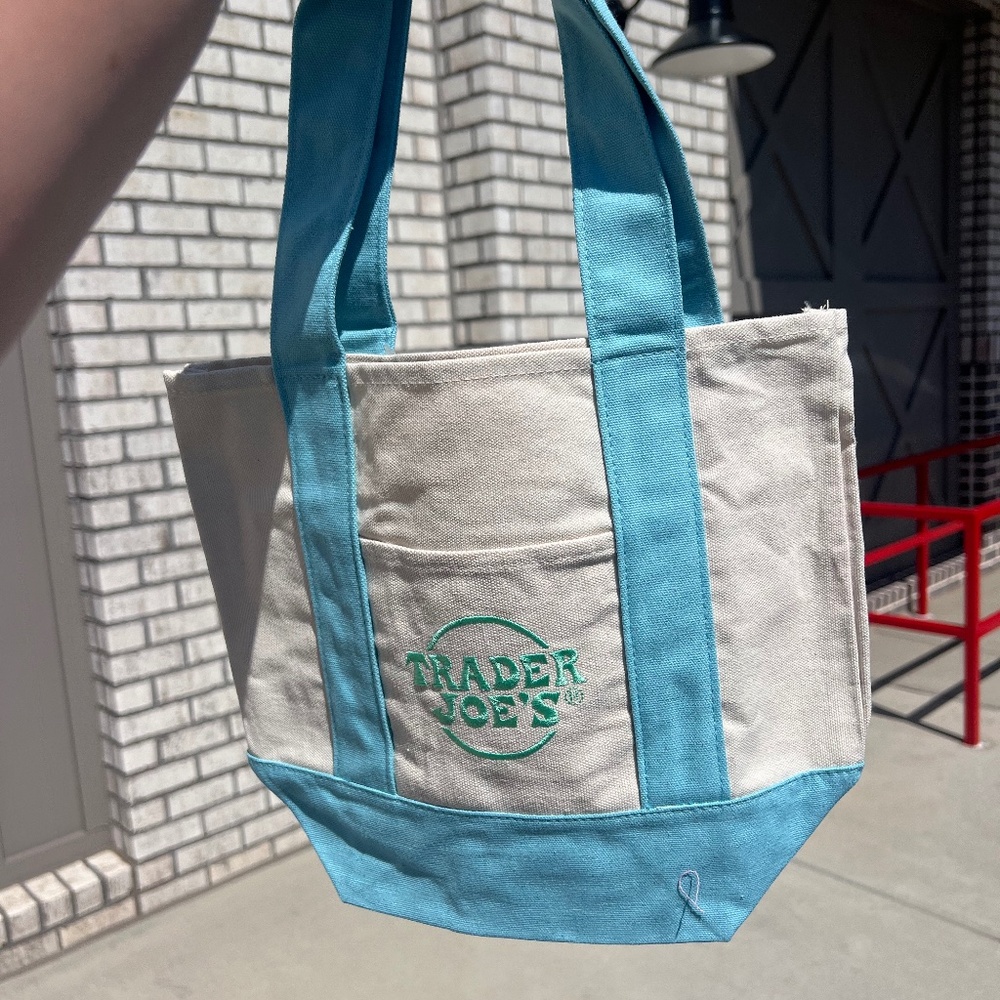 Blue Trader Joe’s Mini Tote